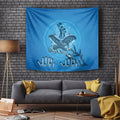 Aboriginal Ocean Dugong Tapestry Dot Art Dreamtime Tree of Life