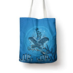Aboriginal Ocean Dugong Tote Bag Dot Art Dreamtime Tree of Life