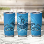 Aboriginal Ocean Dugong Tumbler Cup Dot Art Dreamtime Tree of Life