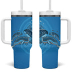 Aboriginal Ocean Dugong Tumbler With Handle Dot Art Dreamtime Tree of Life