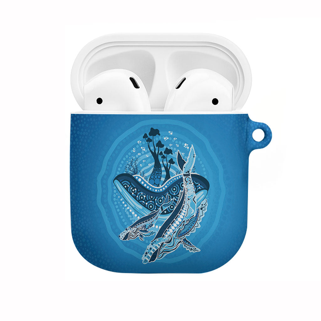 Aboriginal Ocean Whale AirPods Case Dot Art Dreamtime Tree of Life