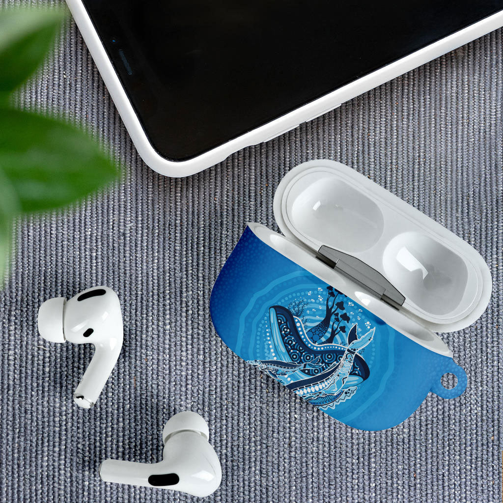 Aboriginal Ocean Whale AirPods Case Dot Art Dreamtime Tree of Life