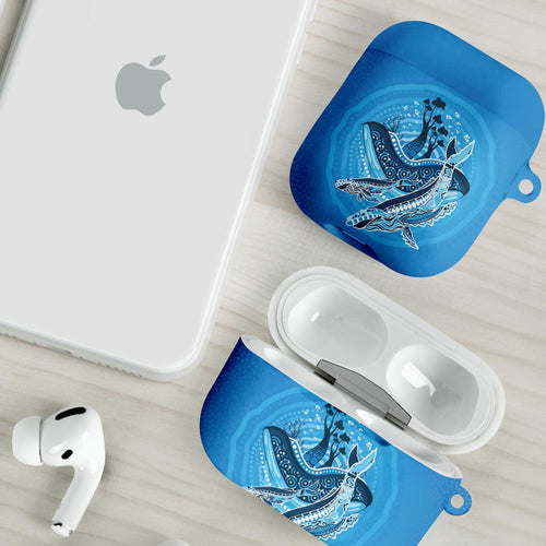 Aboriginal Ocean Whale AirPods Case Dot Art Dreamtime Tree of Life