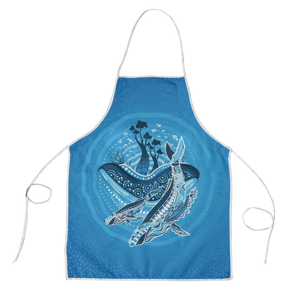 Aboriginal Ocean Whale Apron Dot Art Dreamtime Tree of Life