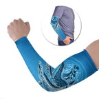 Aboriginal Ocean Whale Arm Sleeves Dot Art Dreamtime Tree of Life