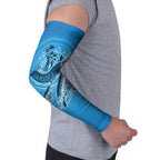 Aboriginal Ocean Whale Arm Sleeves Dot Art Dreamtime Tree of Life