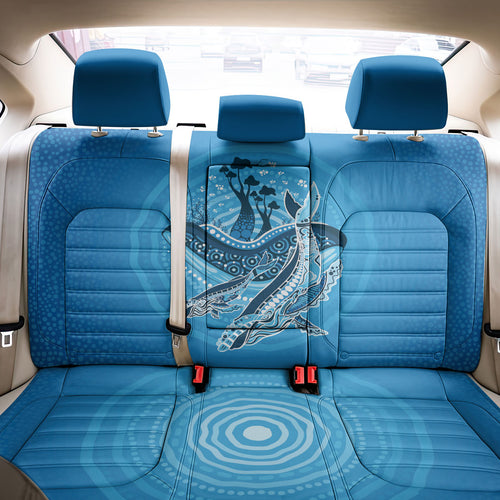 Aboriginal Ocean Whale Back Car Seat Cover Dot Art Dreamtime Tree of Life