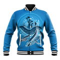 Aboriginal Ocean Whale Baseball Jacket Dot Art Dreamtime Tree of Life