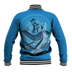 Aboriginal Ocean Whale Baseball Jacket Dot Art Dreamtime Tree of Life