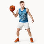 Aboriginal Ocean Whale Basketball Jersey Dot Art Dreamtime Tree of Life