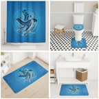 Aboriginal Ocean Whale Bathroom Set Dot Art Dreamtime Tree of Life