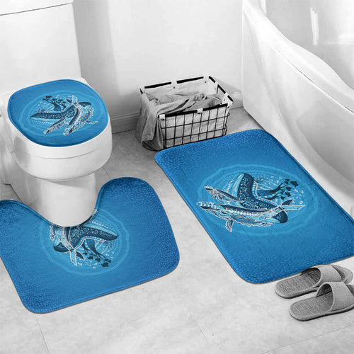 Aboriginal Ocean Whale Bathroom Set Dot Art Dreamtime Tree of Life