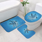 Aboriginal Ocean Whale Bathroom Set Dot Art Dreamtime Tree of Life