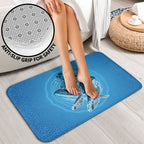 Aboriginal Ocean Whale Bathroom Set Dot Art Dreamtime Tree of Life