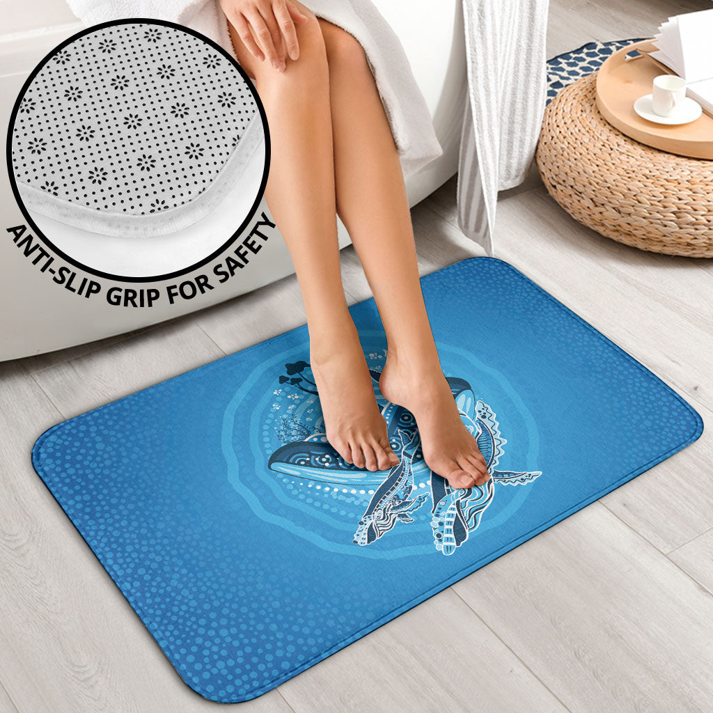 Aboriginal Ocean Whale Bathroom Set Dot Art Dreamtime Tree of Life