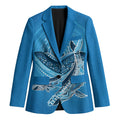 Aboriginal Ocean Whale Blazer Dot Art Dreamtime Tree of Life