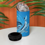 Aboriginal Ocean Whale 4 in 1 Can Cooler Tumbler Dot Art Dreamtime Tree of Life