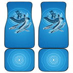 Aboriginal Ocean Whale Car Mats Dot Art Dreamtime Tree of Life