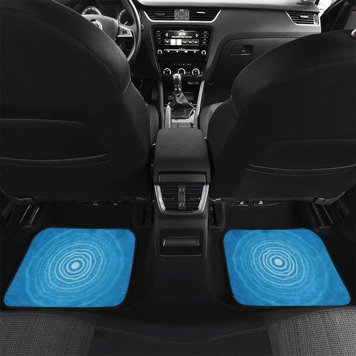 Aboriginal Ocean Whale Car Mats Dot Art Dreamtime Tree of Life