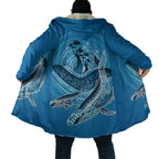Aboriginal Ocean Whale Cloak Dot Art Dreamtime Tree of Life