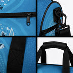 Aboriginal Ocean Whale Duffle Bag Dot Art Dreamtime Tree of Life