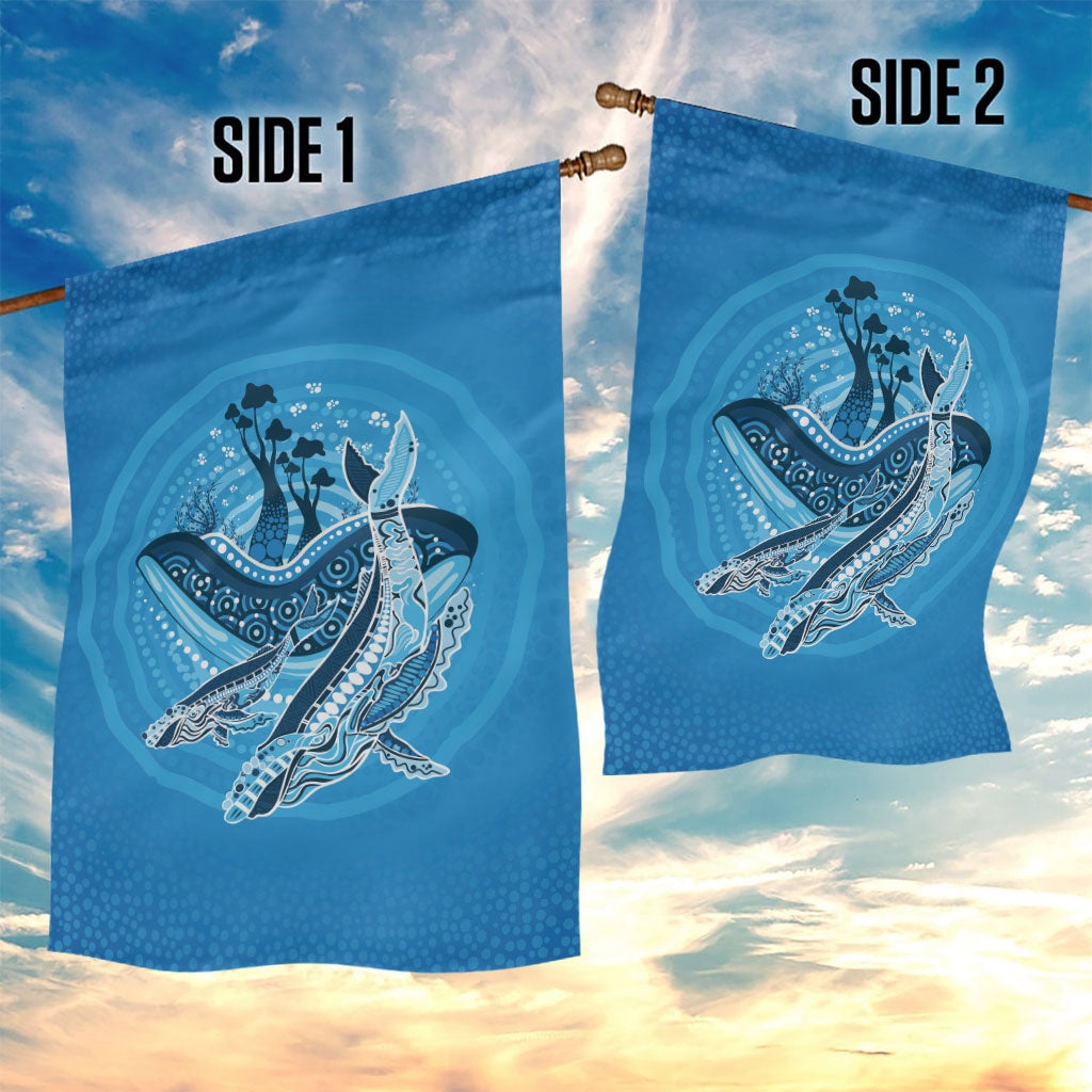 Aboriginal Ocean Whale Garden Flag Dot Art Dreamtime Tree of Life