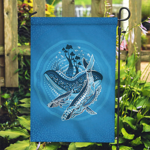 Aboriginal Ocean Whale Garden Flag Dot Art Dreamtime Tree of Life