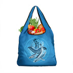 Aboriginal Ocean Whale Grocery Bag Dot Art Dreamtime Tree of Life
