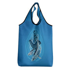 Aboriginal Ocean Whale Grocery Bag Dot Art Dreamtime Tree of Life