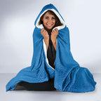 Aboriginal Ocean Whale Hooded Blanket Dot Art Dreamtime Tree of Life