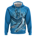 Aboriginal Ocean Whale Hoodie Dot Art Dreamtime Tree of Life