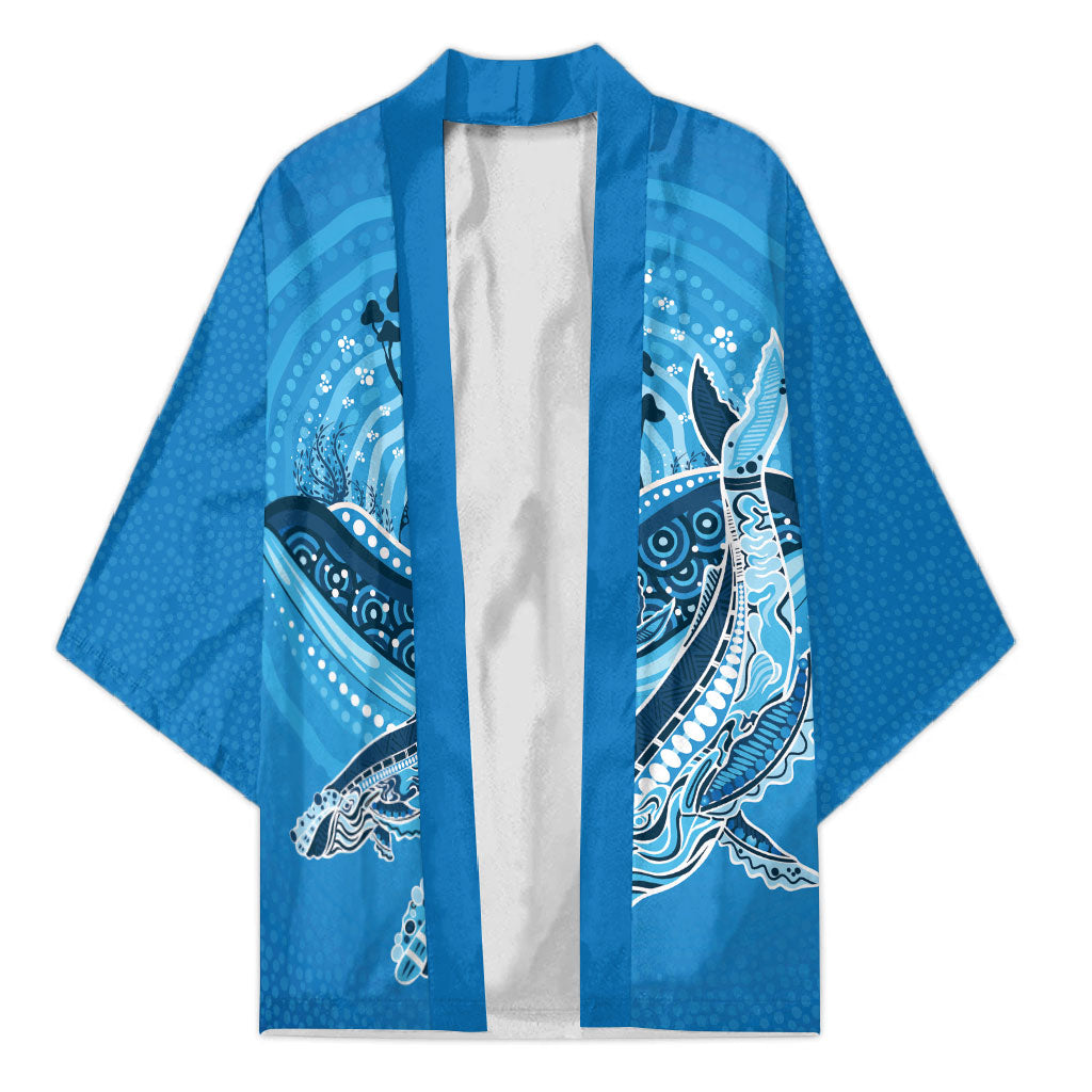 Aboriginal Ocean Whale Kimono Dot Art Dreamtime Tree of Life