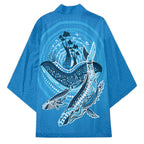 Aboriginal Ocean Whale Kimono Dot Art Dreamtime Tree of Life