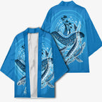 Aboriginal Ocean Whale Kimono Dot Art Dreamtime Tree of Life