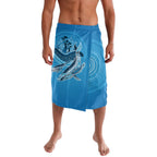 Aboriginal Ocean Whale Lavalava Dot Art Dreamtime Tree of Life