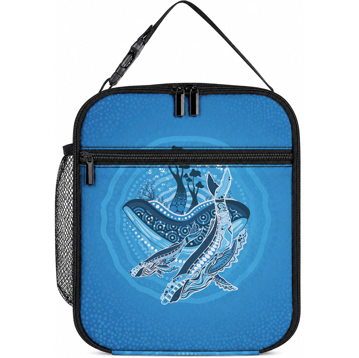 Aboriginal Ocean Whale Lunch Bag Dot Art Dreamtime Tree of Life