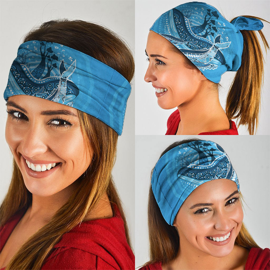 Aboriginal Ocean Whale Neck Gaiter Dot Art Dreamtime Tree of Life