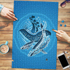 Aboriginal Ocean Whale Puzzle Dot Art Dreamtime Tree of Life