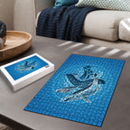 Aboriginal Ocean Whale Puzzle Dot Art Dreamtime Tree of Life