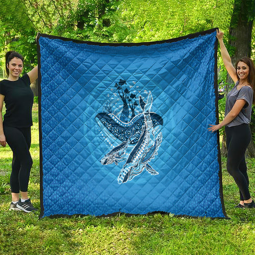 Aboriginal Ocean Whale Quilt Dot Art Dreamtime Tree of Life