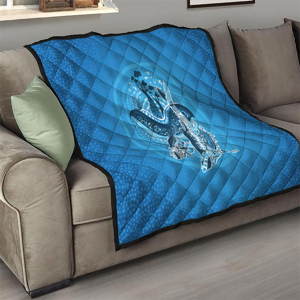 Aboriginal Ocean Whale Quilt Dot Art Dreamtime Tree of Life