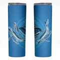 Aboriginal Ocean Whale Skinny Tumbler Dot Art Dreamtime Tree of Life