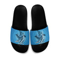 Aboriginal Ocean Whale Slide Sandals Dot Art Dreamtime Tree of Life