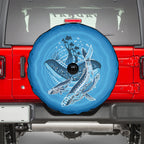 Aboriginal Ocean Whale Spare Tire Cover Dot Art Dreamtime Tree of Life