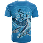 Aboriginal Ocean Whale T Shirt Dot Art Dreamtime Tree of Life