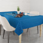 Aboriginal Ocean Whale Tablecloth Dot Art Dreamtime Tree of Life