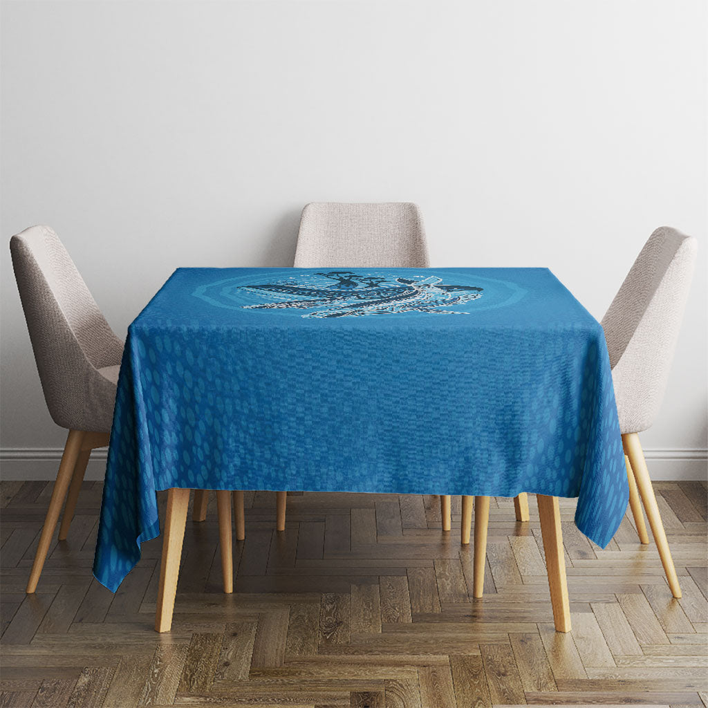 Aboriginal Ocean Whale Tablecloth Dot Art Dreamtime Tree of Life