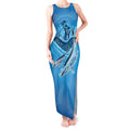 Aboriginal Ocean Whale Tank Maxi Dress Dot Art Dreamtime Tree of Life
