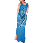 Aboriginal Ocean Whale Tank Maxi Dress Dot Art Dreamtime Tree of Life