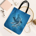 Aboriginal Ocean Whale Tote Bag Dot Art Dreamtime Tree of Life